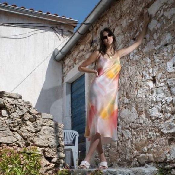 Untitled in Motion Desire Dune Multicolor Sleeveless Midi Slip Dress NWT Size S - Picture 4 of 12